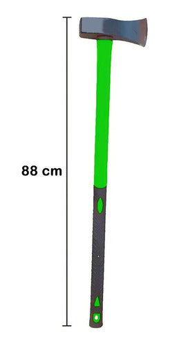 Hacha De Rajar Mango De Fibra 2.8 Kilos 6 Libras Leña 1