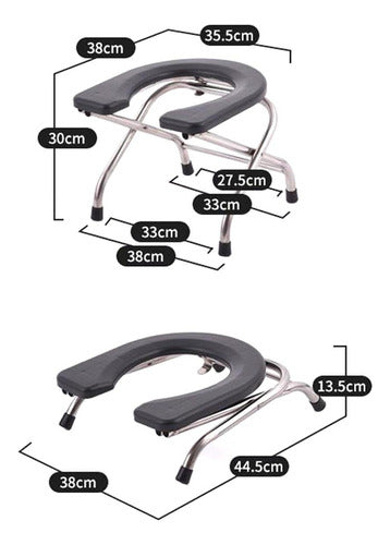 Assento De Toalete, Cadeira De Toalete De Altura 30cm 1