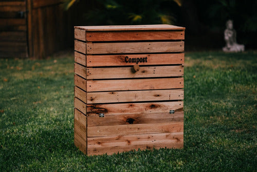 Kuku Pallet Compostera XL Madera Urbana Balcón Compost Orgánico 2