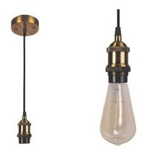 Chiaro Vintage Retro Bronze Pendant Lamp 1