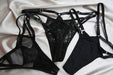 Pack of 3 Adjustable Double Strap Thong Panties, Lingerie Design 2