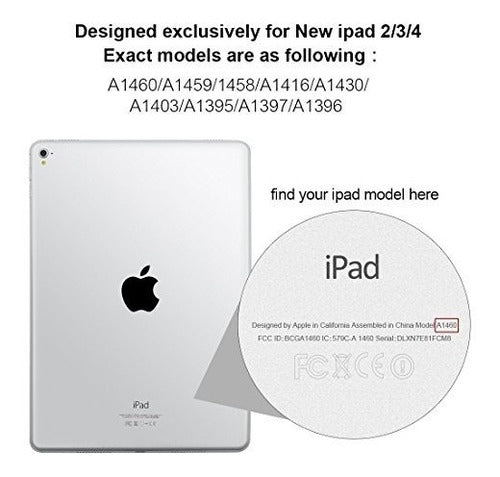 Funda iPad 2 3 4 - Zoyu Anti-scratch Slim Ligero Tri-fold Sm 1