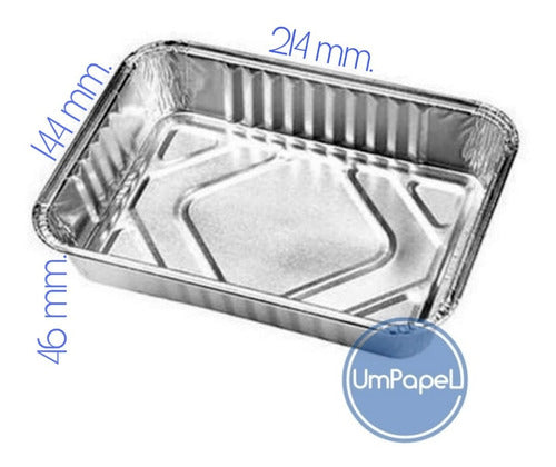 Alpac F100 Aluminum Tray with Lid x 50 1