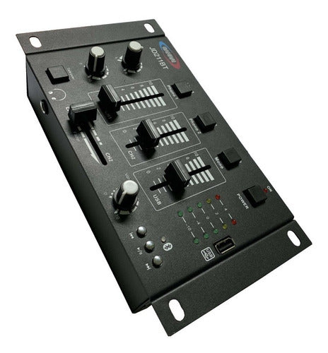 Consola Mixer Dj Stereo 3 Canales 4 Entradas + Usb Bluetooth 1