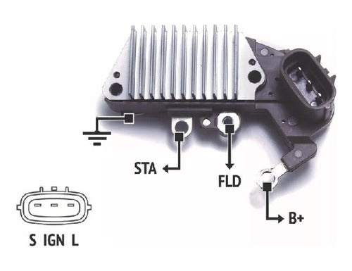 Regulador De Voltaje Alternador Nipondenso Rnn 001580 0