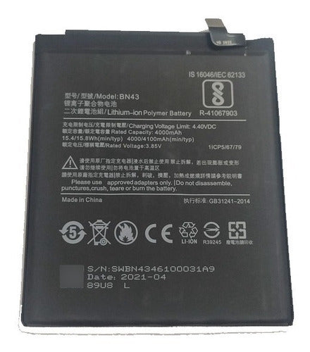 Xiaomi BN43 Battery for Redmi Note 4/4X 0