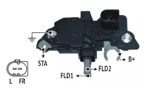 Regulador De Voltaje Alternador Bosch Rnb 145261 1