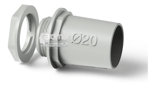 Pack of 100 PVC 20mm 3/4 Connector for Rigid Pipe Electrical Tube 3