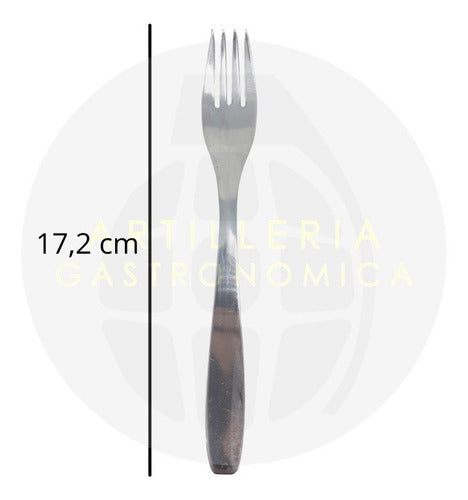 Set of 12 National Stainless Steel Dessert Forks - Cosmos Design 1
