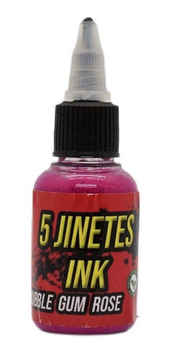 5 Jinetes Ink Tinta Tattoo 1oz. Bubble Gum Rose 0