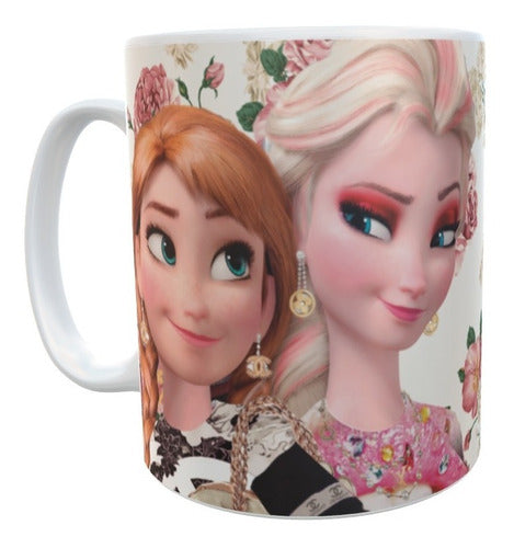 Frozen Ceramic Mug Elsa and Anna Sublimated Various Models 1