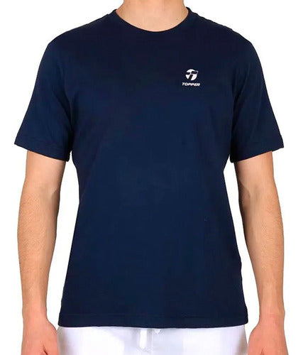 Topper Men's Essentials Blue Running T-Shirt 0