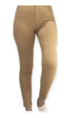 Classic Skinny Pants with Zipper and Button Various Colors 2