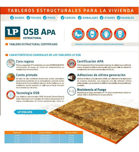 LP OSB 9.5mm Phenolic 2.44m x 1.22m 3