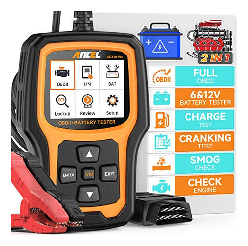 Escáner Ad410 Obd2 Mejorado Escáner 2 1 Ad410 Pro Obd2 Escán 0