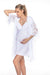 Vridda White Maternity Robe - Lace Detail 4