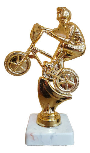 Trofeo Plástico Ciclismo Bicicleta Bici Cross Baja Souvenir 0