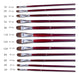 Helguera Set of 6 Art Brushes - Acrylic - Oil - Watercolor - Makeup 4