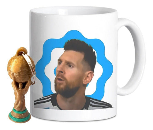 Enmana3d Ceramic Mug That Looks Dumb Messi Go Away + Keychain Cup 1