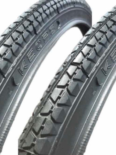 Kit of 2 Imperial Cord R 28 X 1 5/8 Tires + 2 Bicycle Inner Tubes 0