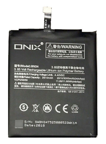 Onix Compatible Battery Replacement for Xiaomi Redmi 5a 1