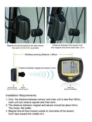 Wireless Bike Speedometer 14 Functions in Munro 4
