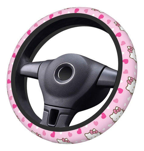 Latitele Cute Kawaii Steering Wheel Cover - Universal 15 Inch (38 cm) 4