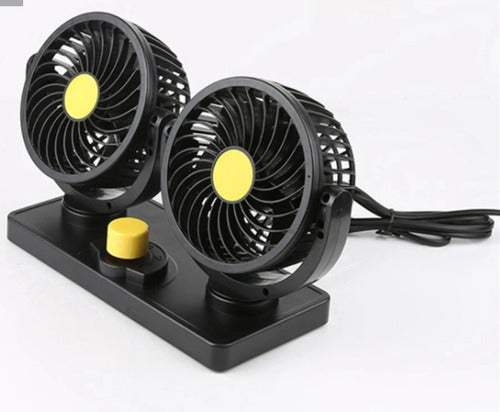 LJ ACCESORIOS Ventilador Doble Para Auto 12 V 3