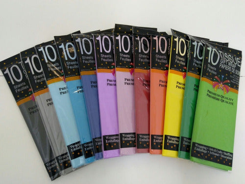 Fiore Paper Cometa / Tissue Paper 12 Packs x 10 Sheets of 50 x 70 Cms 1