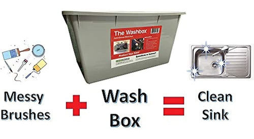 The Washbox Paint Tray Para Pincel Clean Up Large Insert Par 1