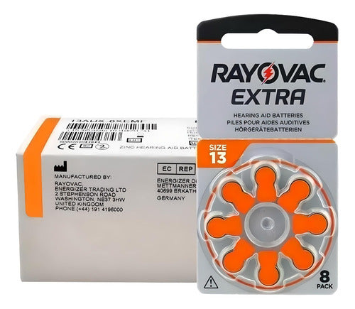 Rayovac Extra Pa13 Hearing Aid Batteries Pack of 24 0