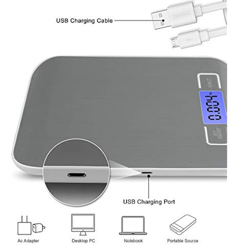 Báscula Digital De Alimentos Escala De Cocina Multifunción D 1
