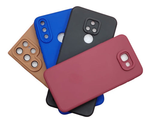 Case Silicona + Vidrio Protector De Cámara Para iPhone X 0