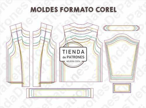 Tienda de Patrones Molde Coreldraw Campera Niños Bomber Jacket Talles 4 Al 14 1