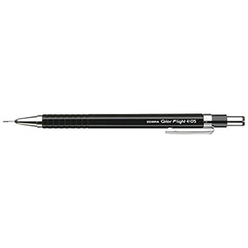 Zebra Color Flight 0.5mm Lead Mechanical Pencil, Black Body (MA53-BK) 0