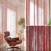 Set of 2 Fringed Curtain Panels Glass Thread Room Divider Decorations 2x2m 41