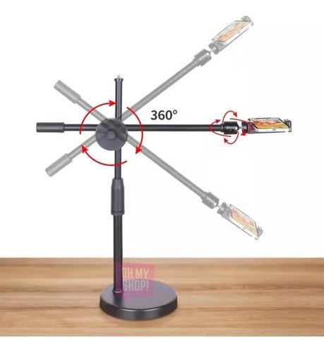 Tabletop Tripod for Cell Phone Tutorials Videos Photos Reels 3