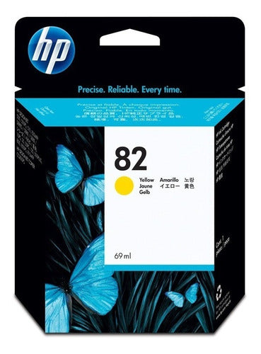 Original HP 82 Yellow Ink Cartridge C4913A for Designjet Printers 0