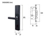 Smart Lock Digital Biometric Smart Lock with Fingerprint, Card, and WiFi Reinforced - Black 5