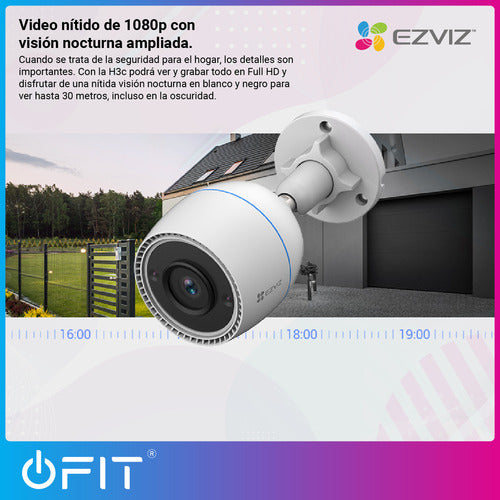 Ezviz Kit Camara De Seguridad Wifi Full HD + Memoria 128GB 2