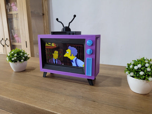 Tv De Los Simpsons Holder Porta Celular 3d  Leviosa.3d 1