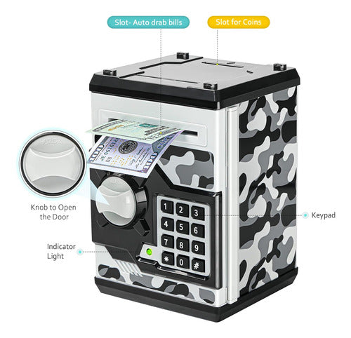 Vcetrcpl Miniature Electronic Savings Box with Password 2