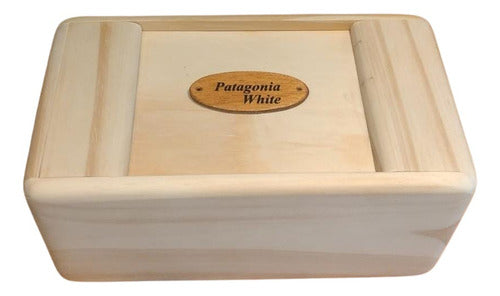 Caja De Madera Tapa Corrediza 22x12x10 Cm 0