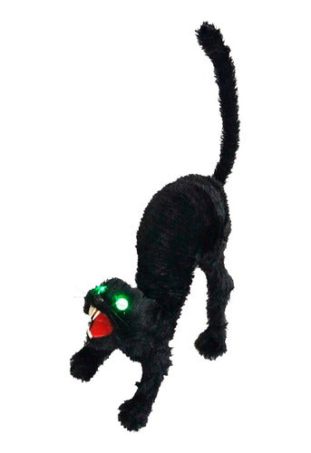 Colores Gato Negro Con Luz Halloween Decoracion Cotillon 0