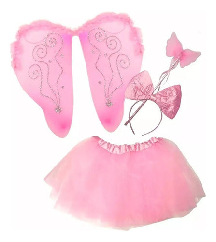 Faydi FD3376 4 In 1 Tutu Wings Headband and Wand Set 0