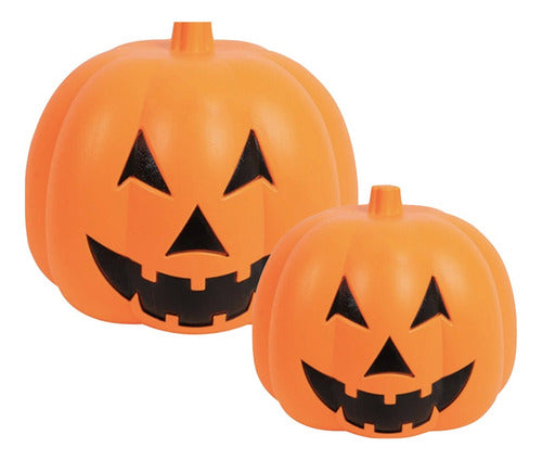 JBIM Calabaza Luz Led Pack X 2 Decoracion Adorno Halloween 0