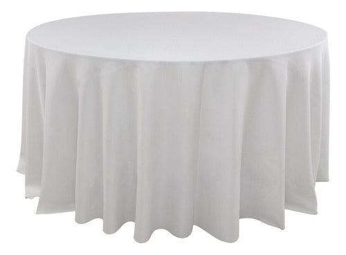 Round Tablecloth 2.20 Tropical Antistain Pack of 3 Units 44