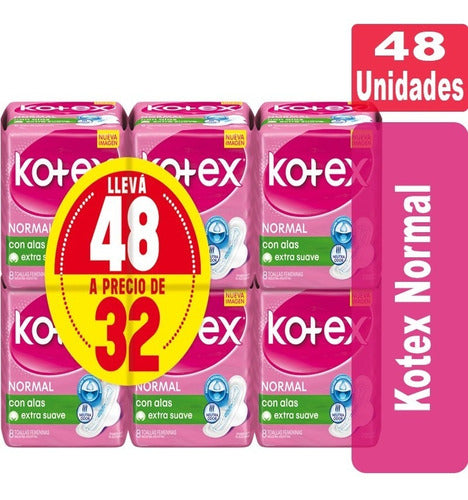 Toallas Kotex Normal Pack X 48 Unidades 0