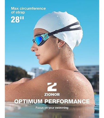 Zionor Swim Goggles, G1 Max Polarized Anti-Fog 6