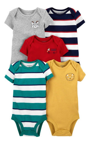 Carter's Short Sleeve Body Pack - 6, 12 & 18 Months 0